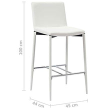 Tidyard Set 3 pz da Bar, Set Tavolino Bar, Set di Mobili per Cucina, Set Bar per la Casa, Set di Mobili da Balcone,Set Tavolo e 2 Sedie da Bar Alti in Similpelle Bianco