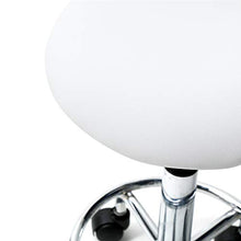 ZXYDD - Sgabello da bar con rotazione e piedini per parrucchieri, per manicure, terapia del tatuaggio, bellezza, massaggi, salone, regolabile, colore: bianco