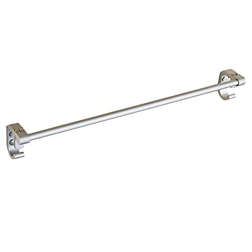AGGF Portasciugamani da Bagno Portasciugamani da Bagno a Un palo Portasciugamani da Bagno in Alluminio Space Portasciugamani con Gancio Autoadesivo o Montaggio con Viti