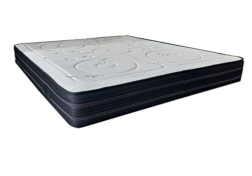 SARDAMATERASSI Materasso Memory Matrimoniale Nuvola 160x190 Altezza 24 cm, Fodera in Silver Care antiacaro Antibatterico e Antistatico Ortopedico a portanza differenziata