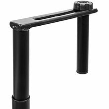 PrimeMatik - Tavolo Pieghevole semicircolare per Balcone 60x30cm Nero