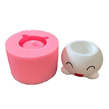kdjsic Smile Expression Flower Pot Stampo in Silicone per Resina epossidica Concrete Clay Succulente Portacandele per fioriera