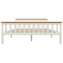 FAMIROSA Giroletto con 2 Cassetti Bianco in Massello di Pino 160x200 cm-0436