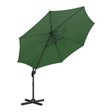 Uniprodo Ombrellone Decentrato Ombrello da Giardino Uni_Umbrella_2R300GR (Verde, Rotondo, Ø 300 cm, Girevole)