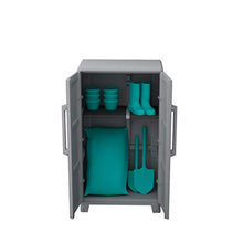 Terry 1 Armadio Multifunzionale Alto, da Esterno Interno, Due Ante, grigio, 78 x 43.6 x 143 cm