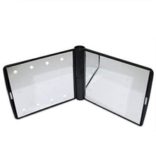 LALAWO Jingzi Specchio cosmetico a LED Pieghevole Specchio Doppio Portatile dimmerabile 2 Volte ingranditore + Specchio Piatto Dimensioni Prodotto: Lunghezza 7.8 Spessore 1.2 Altezza 10.4 cm