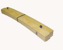 Erst-Holz Robusto Bianco Letto Classico 100x200 in Pino Laccato con doghe rigide Curve 60.38-10WFL
