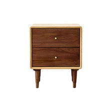 GXT WGZ- Comodino Camera Locker, Camera da Letto Comodino, Soggiorno Locker, Living Room Divano Fianco del Mobile (Color : Walnut Color)
