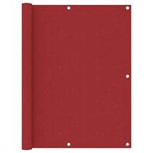 vidaXL Paravento da Balcone Rosso 120x300 cm in Tessuto Oxford
