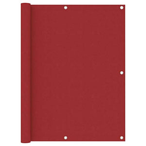 vidaXL Paravento Balcone Rosso 120x500 cm in Tessuto Oxford
