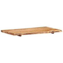 Festnight Piano per Lavabo Bagno in Massello di Acacia 100x55x3,8 cm,per Lavabo da Bagno Appoggio