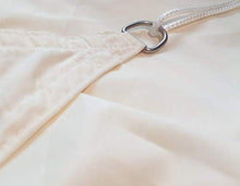 Solennoire Tenda a Vela | Vela ombreggiante Leggermente Impermeabile ~3x4m | 100% Tela di Poliestere | Ombreggiatura 98% | Corde di Fissaggio e Anelli in Acciaio Inossidabile | Beige