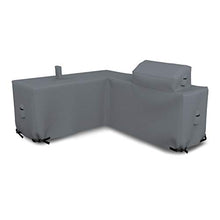 Outdoor Kitchen Cover 12 Oz Waterproof – Right – Customize Your Kitchen Cover with Any Dimensioni– 100% UV & Weather resistente Outdoor Kitchen Island Cover (Grey)