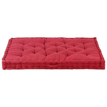 FAMIROSA Cuscino per Pallet e Pavimento in Cotone 120x80x10 cm bordò