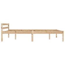 SKM Giroletto con 4 Cassetti in Legno Massello di Pino 140x200 cm (40.1kg)