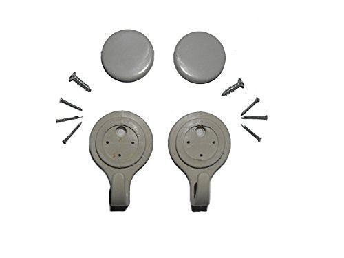 C63 TL452 Appendiabiti da Parete, Ganci [Twin Pack] con Chiodi e Viti. Ultra Strong Performance.