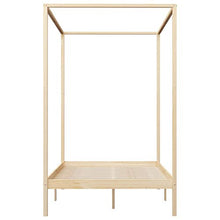 SKM Giroletto con Baldacchino 4 Cassetti in Legno di Pino 140x200cm
