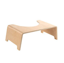 Sgabello da toilette squatty, sgabello da toilette, sgabello con gradino in legno, sgabello per bambini, pouf da toilette antiscivolo, postura di seduta sana sul water, contro le emorroidi e la stitic