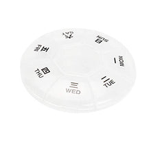 Forbestest Portable Pillola plastica Holder Storage Box settimanale 7-Days Rotonda Vitamine Organizzatore Medicine Dispenser