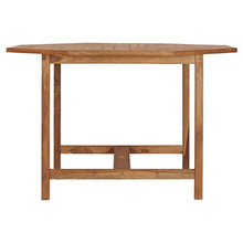 E E-NICES Tavolo da Giardino 120x120x75 cm in Legno Massello di Teak