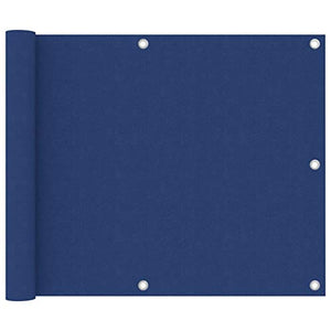 vidaXL Paravento da Balcone Blu 75x600 cm in Tessuto Oxford