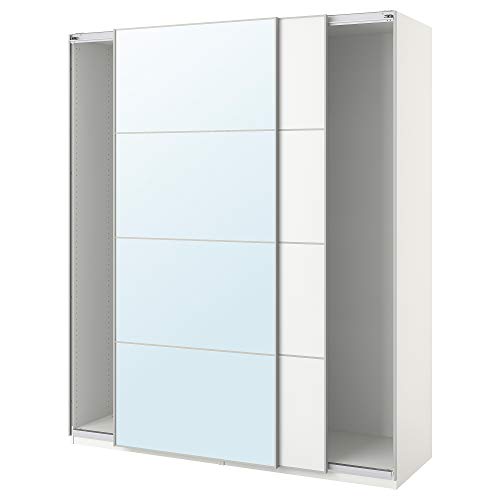 PAX armadio con ante scorrevoli 200x43.5x234 cm bianco/Auli Färvik