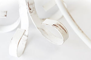 ONLI Pompei - Lampadario 5 luci, stile classico ed elegante. Struttura in metallo. Bianco