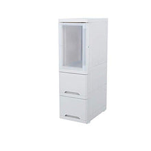 Knoijijuo Mensola con Ruote di autocarri Stretto, Cassetto di plastica Pie Corner, Cucito, Laterale, Gabinetto Bagno Mensola scaffalatura,B
