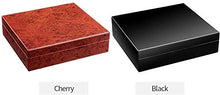 Stoccaggio Viaggi Legno di Cedro Black Box Desktop, Cigar Humidor con igrometro e umidificatore Convenienza (Color : Cherry)
