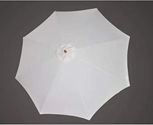 SHANCL Ombrellone Ombrellone 300 * 258 Centimetri ombrellone Giardino Esterno Bianco Ombrellone da Spiaggia Parasole Canopy all'aperto