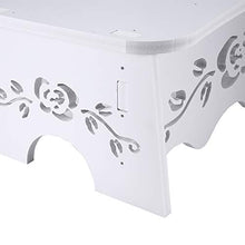 HYM Sgabello da Bagno da 7 Pollici Accovacciata Bagno Sgabello da Bagno Squat Sgabello Bianco