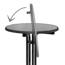Beautissu Sylt Gastro Tavolo Alto Pieghevole Ø 70 cm Tavolo Bar Esterno Nero - Tavolino da Bar o da Cucina Rotondo per bistrot e Pub - Tavolo da Giardino - Resistente al Calore e ai Graffi