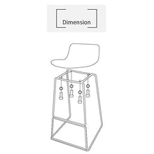 Sgabelli da Bar Sgabelli da Bar, Sedie Bar con Retrobanco Sgabello con Metal poggiapiedi for Pub Altezza Home Bar Kitchen (Color : Sliver+Yellow, Size : 30inch)