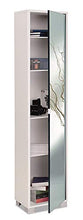 Sarmog Mobile Colonna 1 Anta Finitura Bianco Fiammante Specchio in Kit 43x29xh190 744spk