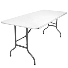 Vanage VG-9610 Tavolo Pieghevole, Bianco, 90x75x8 cm