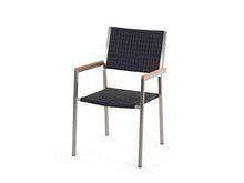 Beliani Set Giardino Tavolo Piano Legno di Eucalipto 6 Sedie Rattan 180 x 90 cm GROSSETO
