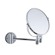 Specchio a Parete, Specchio for Trucco Pieghevole in Metallo, Specchio in Alluminio a Parete monofacciale for Bagno, Home Hotel Moda
