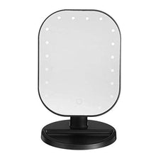 Specchio per Il Trucco Touch Screen da Tavolo con Luce per Specchio da Trucco da 20 LED Alimentato A Batteria Specchio Ad Angolo Regolabile di 180 ° Specchio per Il Trucco da Viaggio Portatile