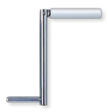 Manovella snodata E8 per arganello cromata 12 mm Stafer - Bianco