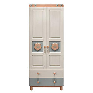 LiChaoWen Armadio per Bambini Boy Cartoon Double Door Dooring Room Mobili Combinazione Set Piccolo Appartamento Armadi Camera da Letto (Colore : White, Size : 200x59.9x80cm)