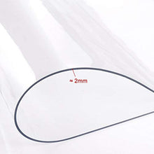 EUUHJK Tovaglia Lavabile PVC Trasparente 2.0mm Rettangolare Quadrata Impermeabile Olio,Antimacchia,Antipolvere,Cucina Sala Pranzo Festa di Compleanno,Eventi,Banchetti