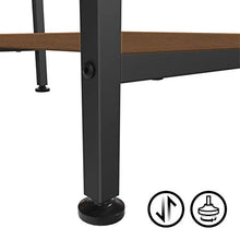 JOISCOPE Scrivania per Computer, Tavolo per Laptop, Scrittorio per Studio con Ripiani in Legno, Tavolo in Stile Industriale Realizzato in Legno e Metallo,100x60x75cm(Finitura della Quercia Vintage)