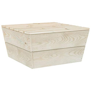 FAMIROSA Set Divani da Giardino su Pallet 9 pz in Legno Abete Impregnato-3731