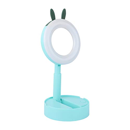 Uonlytech Illuminato Vanity Specchio Per Il Trucco Pieghevole Cervi Orecchio LED di Tocco Del Sensore di Luce Up Specchio Portatile Illuminato Controsoffitto Specchi per La Casa Tavolo