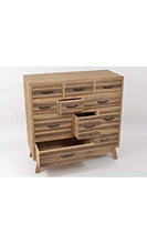 Edell – Cassettiera in legno con 11 cassetti Odeon