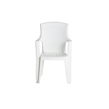 Progarden 87100 Eden Sedie di plastica Pieno/Retro Intrecciato, Bianco