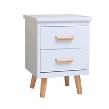 Hacrft Comodino, Camera da Letto Comodino Comodino in Legno Nightstand Senza Assemblato Cassetto Notturno Stand Leggero 4 Dimensioni Armadietto (Color : White, Size : 30 * 34 * 54CM)