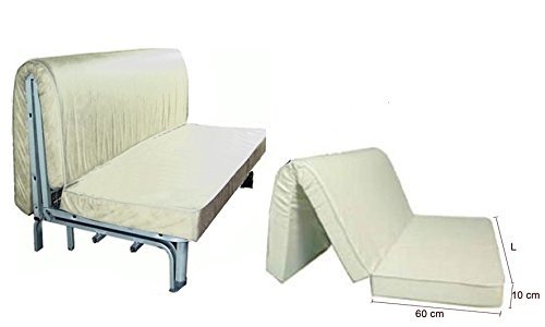 MATERASSO DIVANO 120 cm PRONTO LETTO POLIURETANO STOCK PRIMO PREZZO CON TAGLIO SU SEDUTA. PRONTA CONSEGNA! (1)