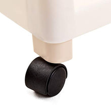 LYM &ripiano di stoccaggio Storage Cucina Scaffale, Multifunzione da Terra Trolley da Letto Bagno Soggiorno Rack di stoccaggio -4 Piani Scaffale di Finitura
