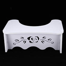Moolo Sgabello da Toilette Bianco Accovacciata Sgabello da Bagno Bagno Squat Sgabello da Bagno da 7 Pollici